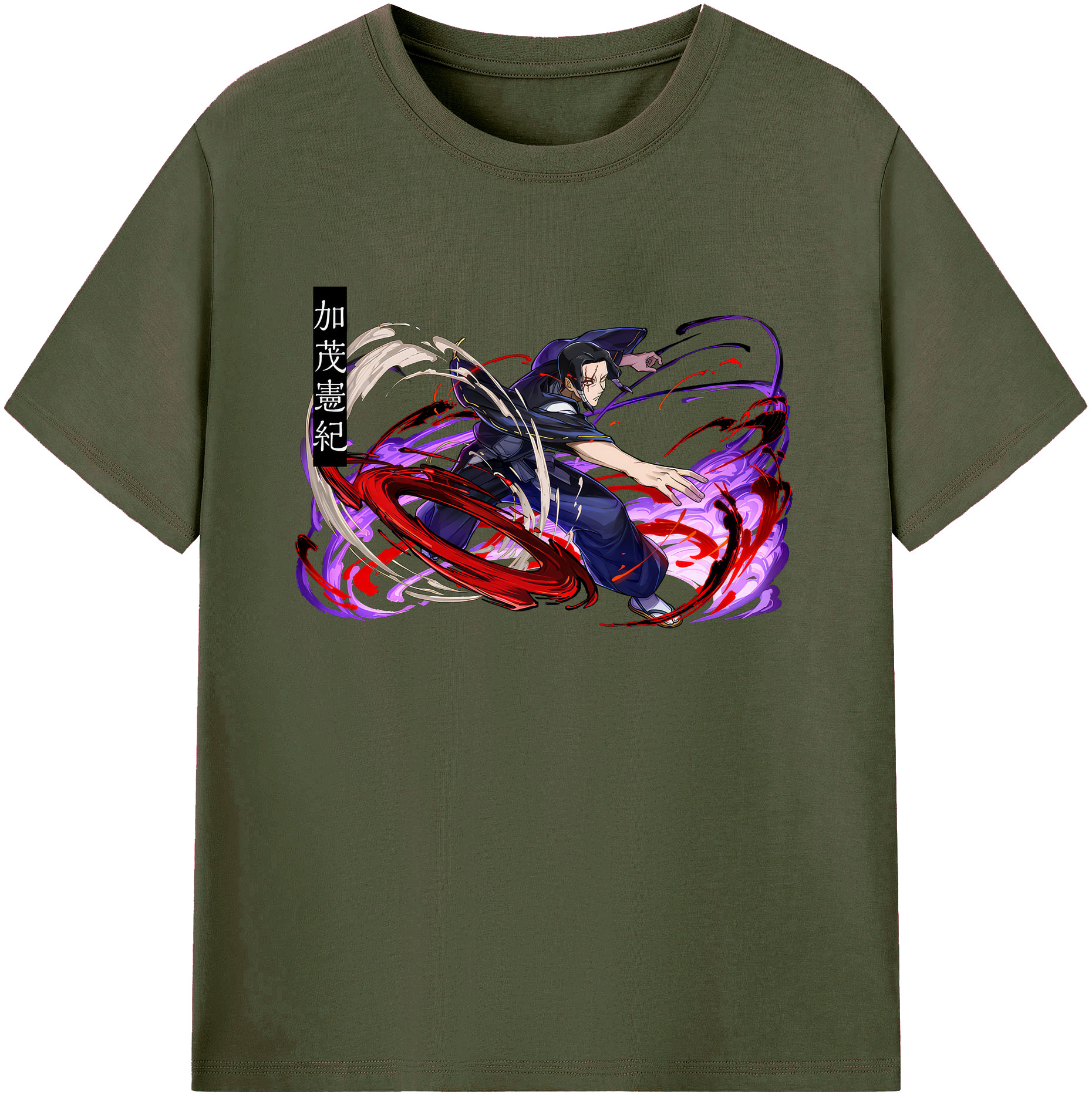 （画像用） 呪術廻戦 Jujutsu Kaisen 綿100％ メンズ半袖Tシャツ｜肌触りやわらか＆通気性